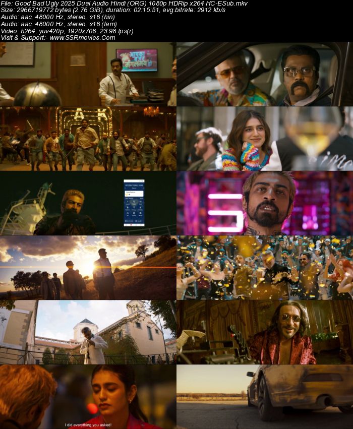 Good Bad Ugly 2025 Dual Audio Hindi (ORG) 1080p 720p 480p WEB-DL x264 ESubs Full Movie Download