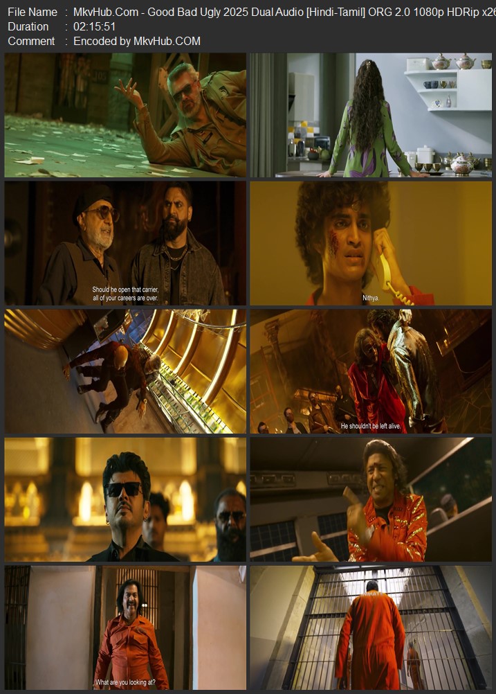 Good Bad Ugly 2025 Dual Audio [Hindi-Tamil] ORG 2.0 720p 1080p HDRip ESubs Download