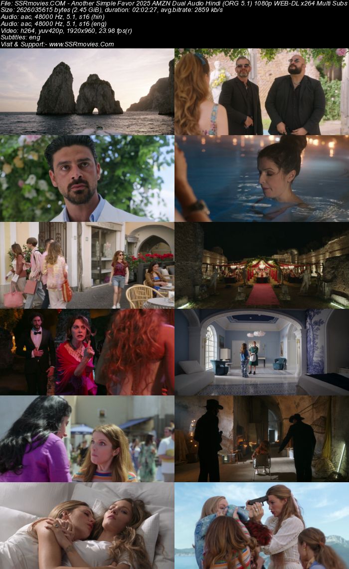 A Simple Favor Sequel 2025 AMZN Dual Audio Hindi (ORG 5.1) 1080p 720p 480p WEB-DL x264 ESubs Full Movie Download