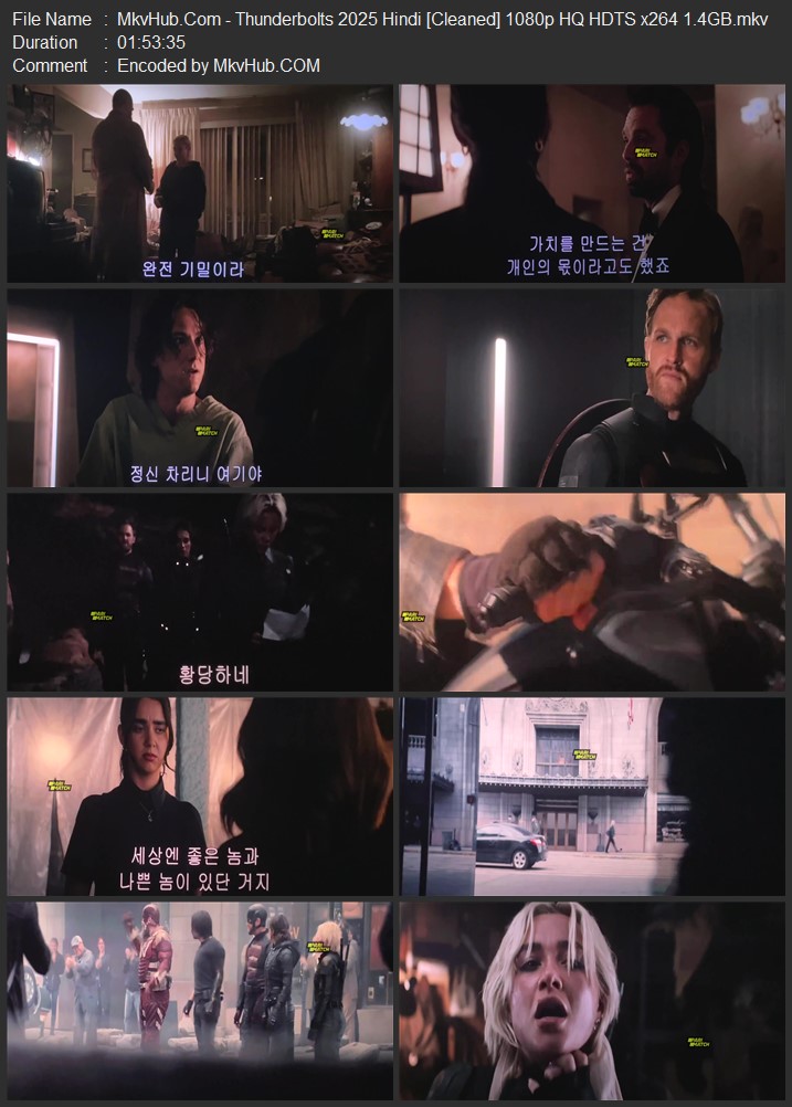 Thunderbolts* 2025 Hindi [Cleaned] 720p 1080p HQ HDTS ESubs Download