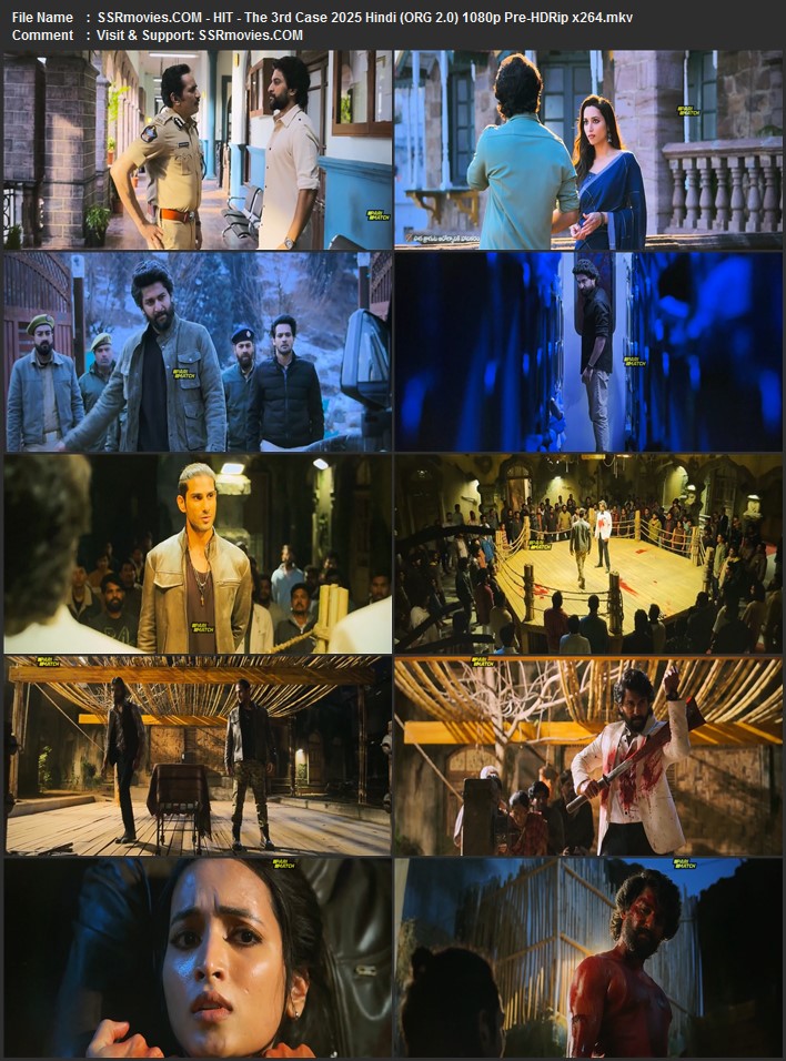 HIT - The 3rd Case 2025 Hindi (ORG 2.0) 1080p 720p 480p Pre-HDRip x264 Full Movie Download