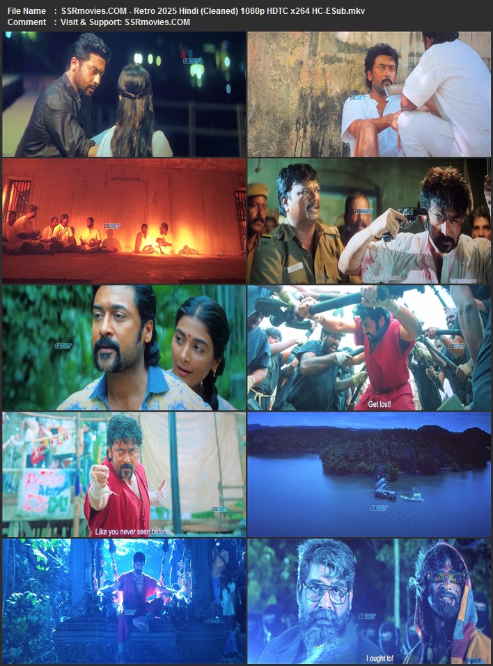 Retro 2025 Hindi (Cleaned) 1080p 720p 480p HDTC x264 HC-ESub Full Movie Download Retro 2025 Hindi (Cleaned) 1080p 720p 480p HDTC x264 HC-ESub Full Movie Download