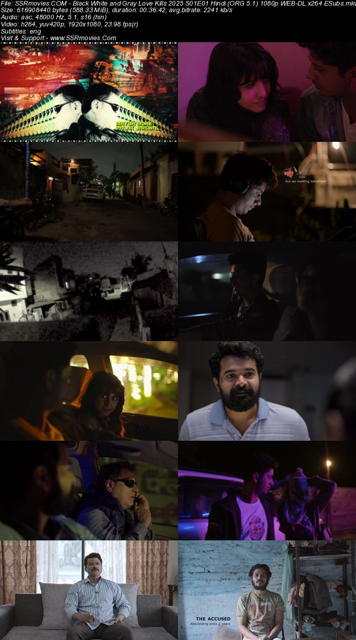 Black White and Gray Love Kills 2025 S01 Complete Hindi (ORG 5.1) 1080p 720p 480p WEB-DL x264 ESubs Download