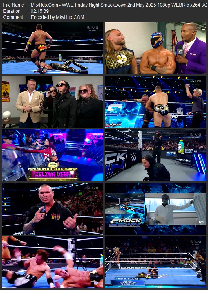 WWE Friday Night SmackDown 2nd May 2025 720p 1080p WEBRip x264 3GB