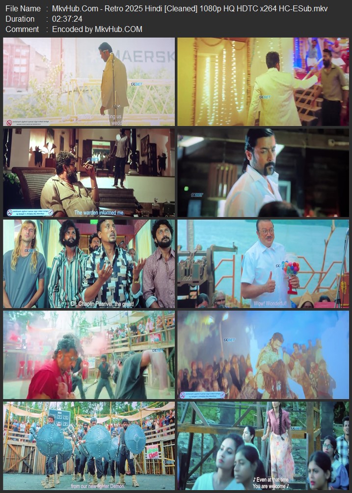 Retro 2025 Hindi [Cleaned] 720p 1080p HQ HDTC ESubs Download