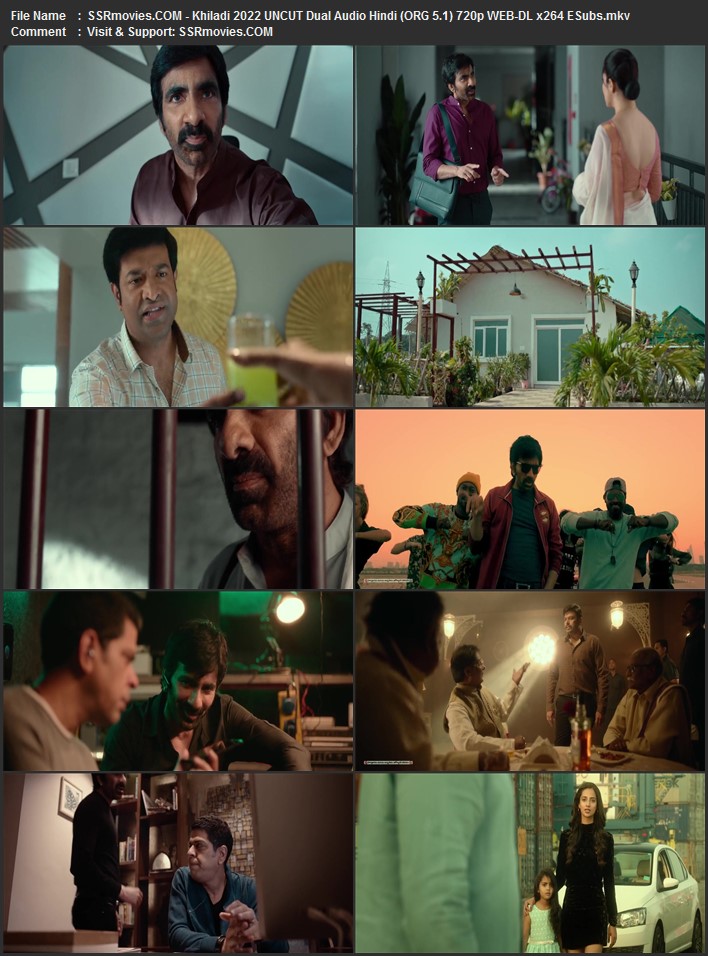 Khiladi 2022 Dual Audio Hindi (ORG 5.1) 1080p 720p 480p WEB-DL x264 ESubs Full Movie Download