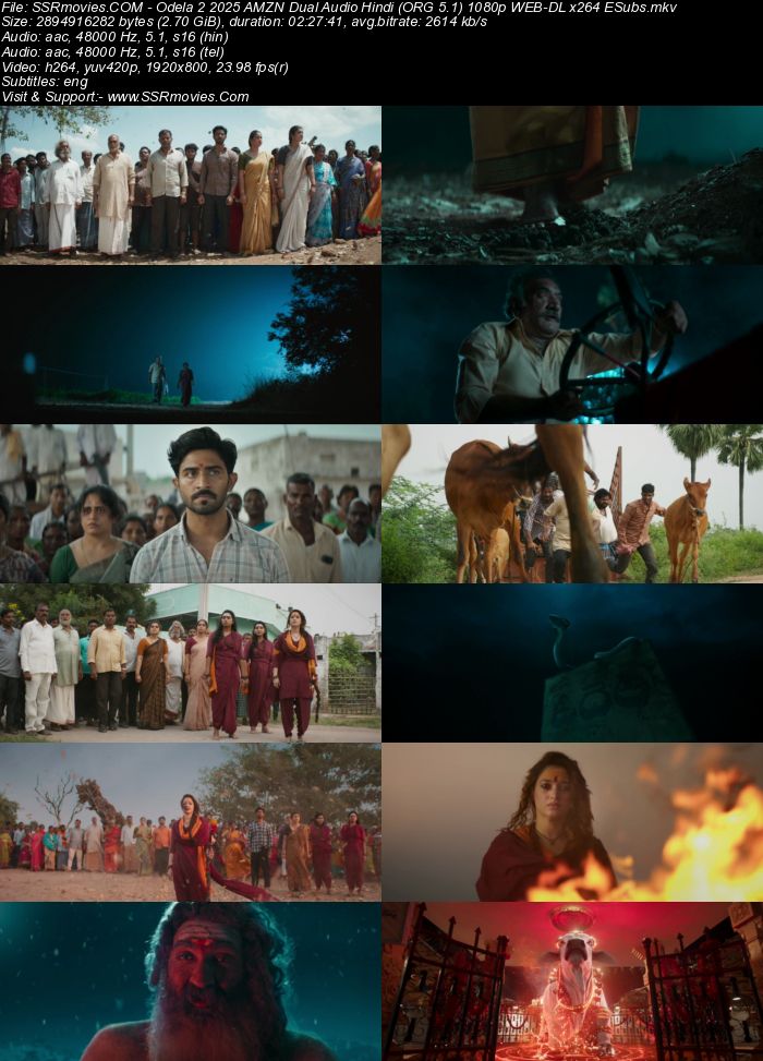 Odela 2 2025 AMZN Dual Audio Hindi (ORG 5.1) True 4K 1080p 720p 480p WEB-DL x264 ESubs Full Movie Download