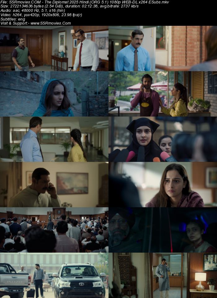 The Diplomat 2024 Hindi (ORG 5.1) True 4K 1080p 720p 480p WEB-DL x264 ESubs Full Movie Download