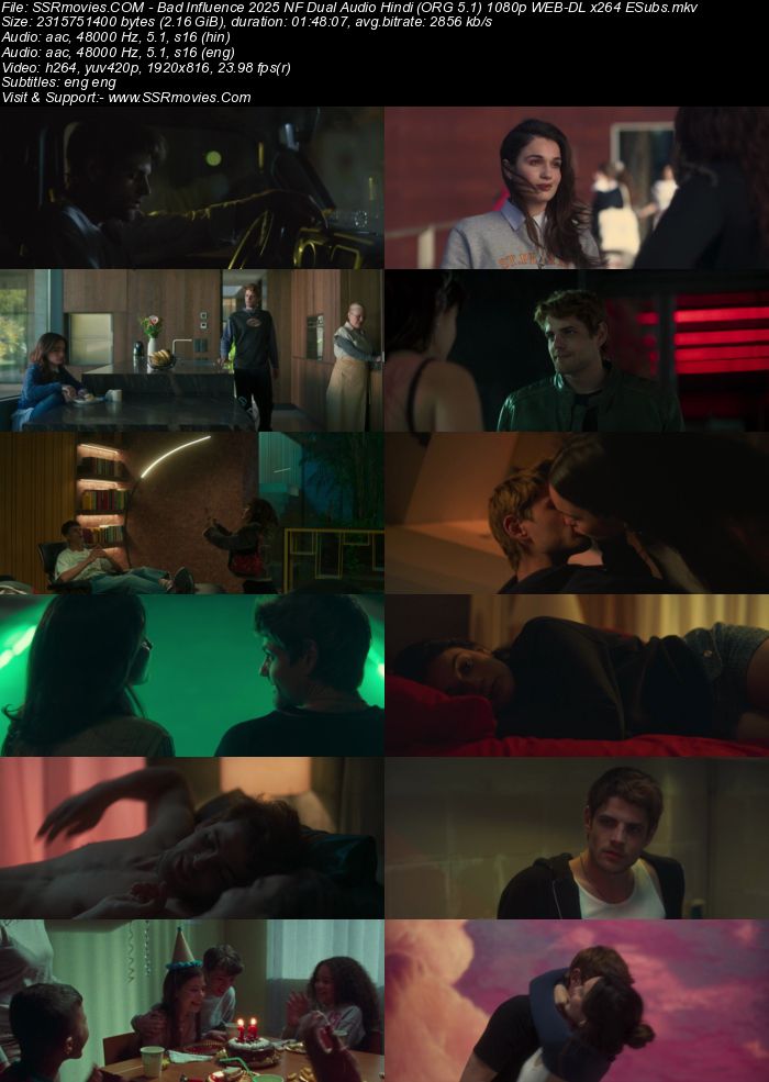 Bad Influence 2025 NF Dual Audio Hindi (ORG 5.1) 1080p 720p 480p WEB-DL x264 ESubs Full Movie Download