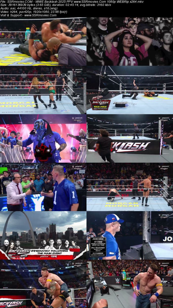 WWE Backlash 2025 PPV 1080p 720p 480p WEBRip x264 Watch and Download