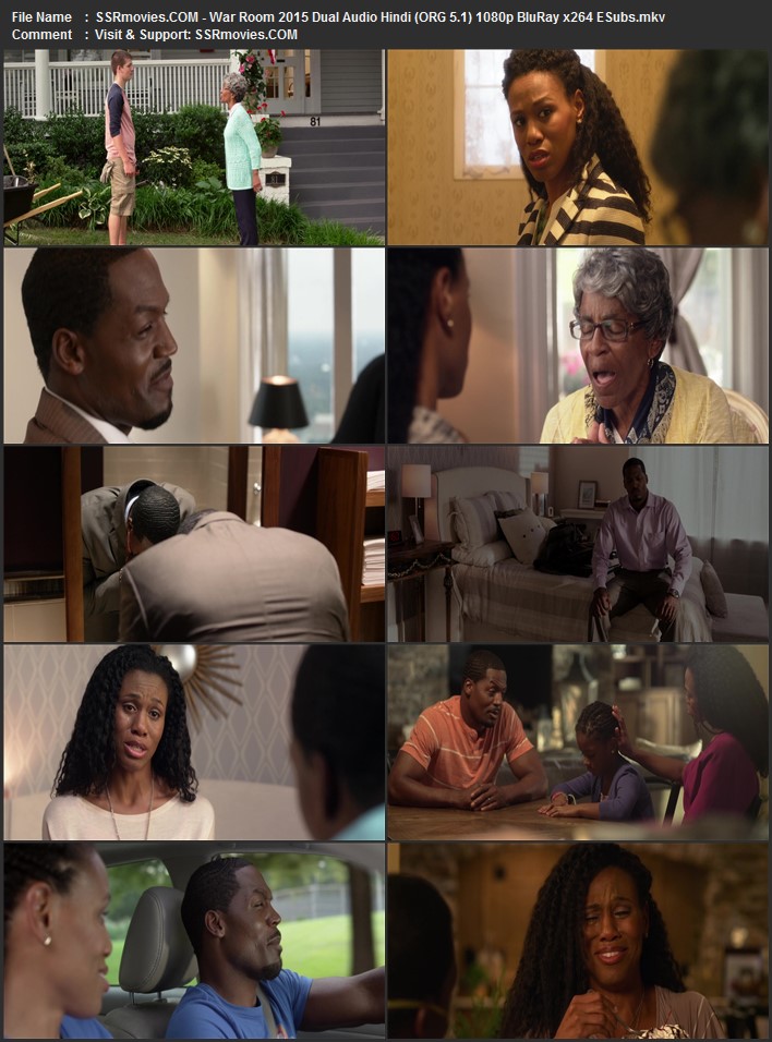 War Room 2015 Dual Audio Hindi (ORG 5.1) 1080p 720p 480p BluRay x264 ESubs Full Movie Download