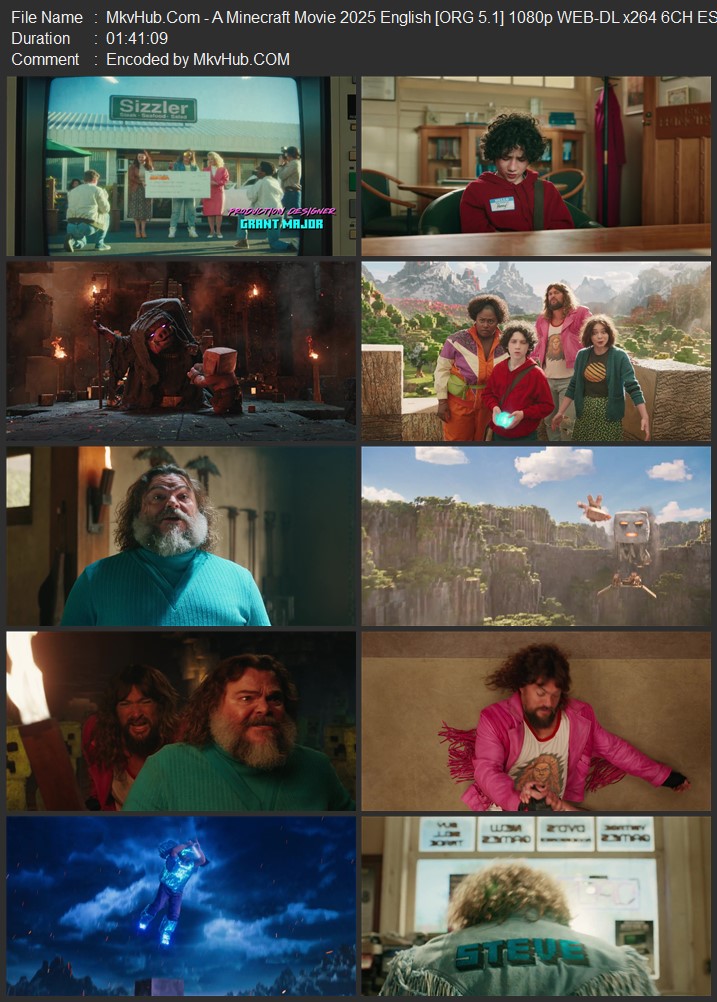 A Minecraft Movie 2025 English [ORG 5.1] 720p 1080p WEB-DL ESubs Download