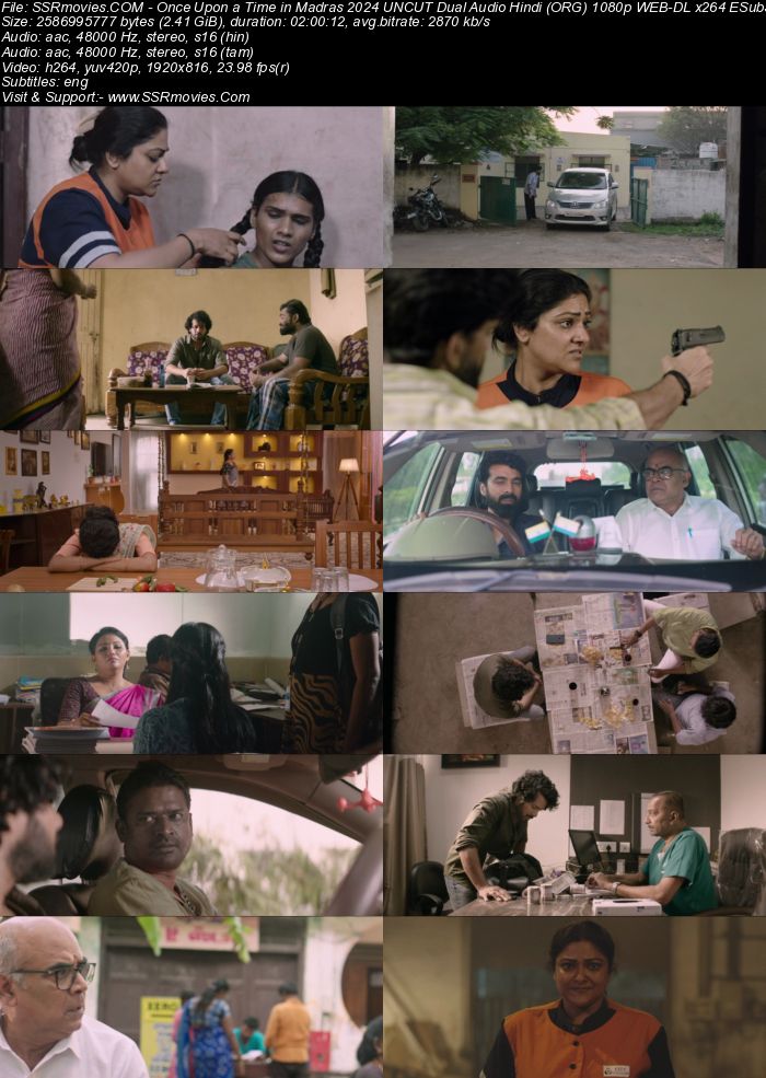 Once Upon a Time in Madras 2024 UNCUT Dual Audio (ORG) 1080p 720p 480p WEB-DL x264 ESubs Full Movie Download