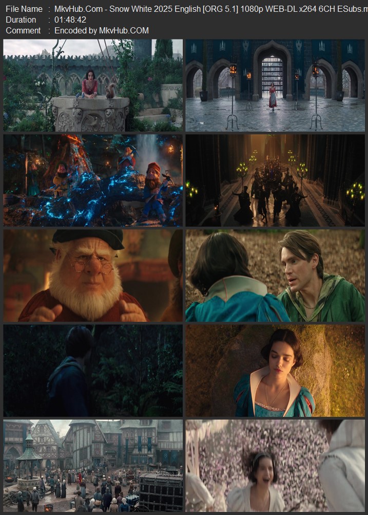 Snow White 2025 English [ORG 5.1] 720p 1080p WEB-DL ESubs Download