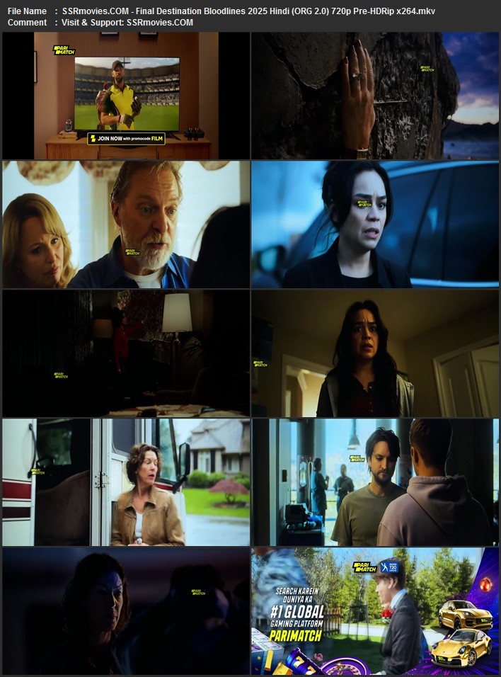 Final Destination: Bloodlines 2025 Hindi (ORG 2.0) 1080p 720p 480p Pre-HDRip x264 ESubs Full Movie Download