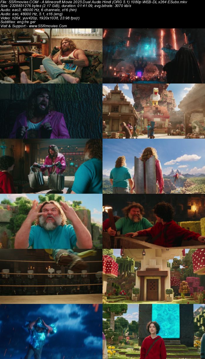 A Minecraft Movie 2025 AMZN Dual Audio Hindi (ORG 5.1) True 4K 1080p 720p 480p WEB-DL x264 ESubs Full Movie Download A Minecraft Movie 2025 AMZN Dual Audio Hindi (ORG 5.1) True 4K 1080p 720p 480p WEB-DL x264 ESubs Full Movie Download