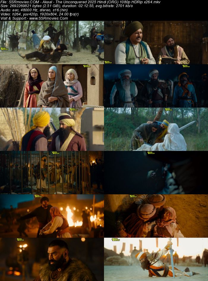Akaal: The Unconquered 2025 Hindi (ORG) 1080p 720p 480p HDRip x264 ESubs Full Movie Download
