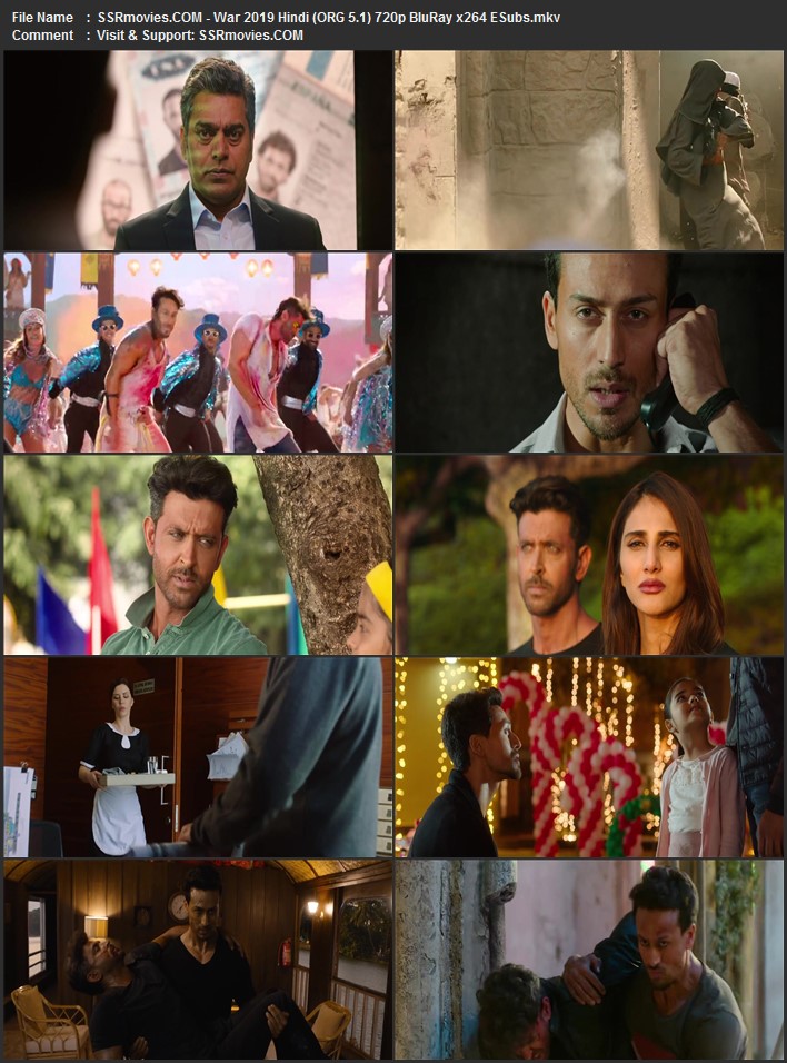 War 2019 Hindi (ORG 5.1) 1080p 720p 480p BluRay x264 ESubs Full Movie Download