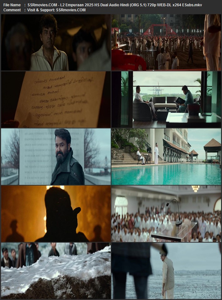 L2 Empuraan 2025 HS Dual Audio Hindi (ORG 5.1) True 4K 1080p 720p 480p WEB-DL x264 ESubs Full Movie Download