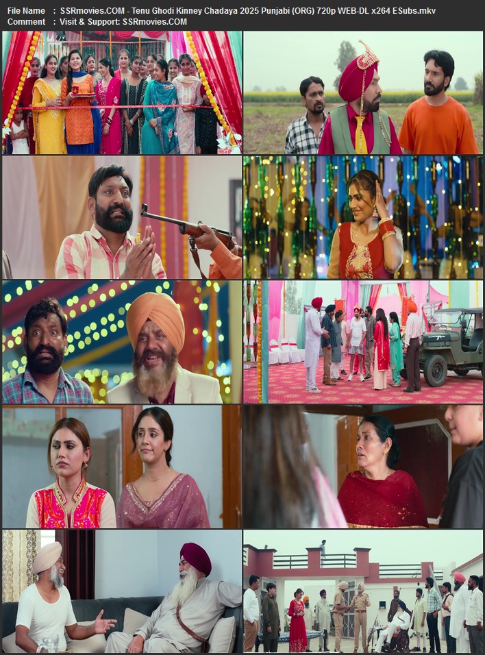 Tenu Ghodi Kine Chadayea 2025 Punjabi (ORG) 1080p 720p 480p WEB-DL x264 ESubs Full Movie Download