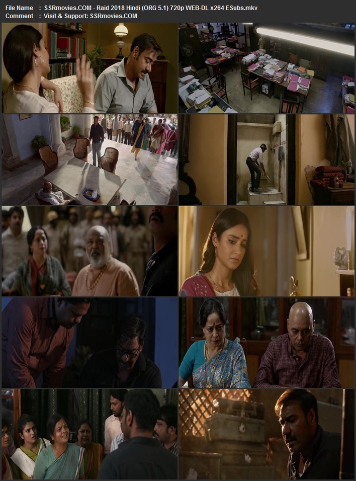 Raid 2018 Hindi (ORG 5.1) 1080p 720p 480p WEB-DL x264 ESubs Full Movie Download