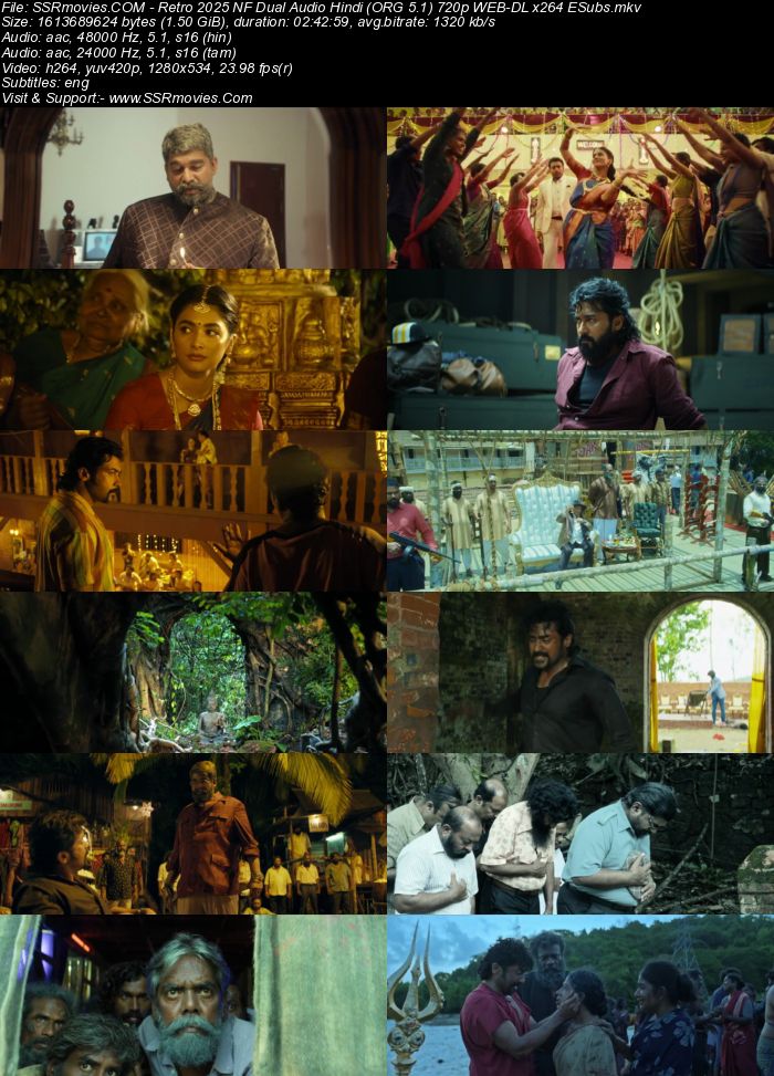Retro 2025 NF Dual Audio Hindi (ORG 5.1) True 4K 1080p 720p 480p WEB-DL x264 ESubs Full Movie Download