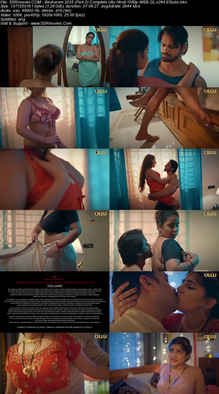 Besharam 2025 (Part 01 & 02) Complete Hindi ORG Ullu 1080p 720p 480p WEB-DL x264 Watch and Download