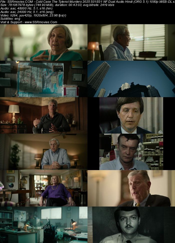 Cold Case: The Tylenol Murders 2025 NF Dual Audio Hindi (ORG 5.1) 1080p 720p 480p WEB-DL x264 Multi Subs Download