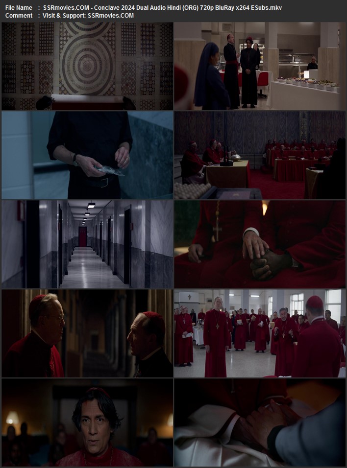 Conclave 2024 Dual Audio Hindi (ORG) 1080p 720p 480p BluRay x264 ESubs Full Movie Download