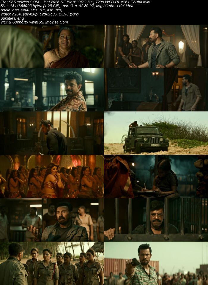 Jaat 2025 NF Hindi (ORG 5.1) True 4K 1080p 720p 480p WEB-DL x264 ESubs Full Movie Download