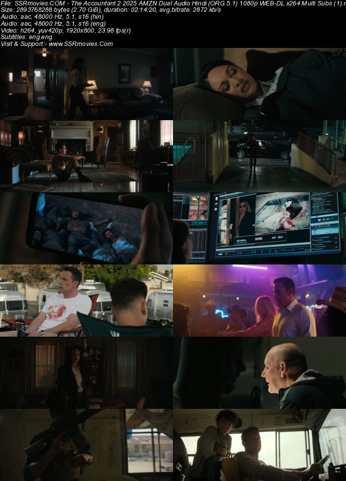 The Accountant 2 2025 NF Dual Audio Hindi (ORG 5.1) True 4K 1080p 720p 480p WEB-DL x264 Multi Subs Full Movie Download