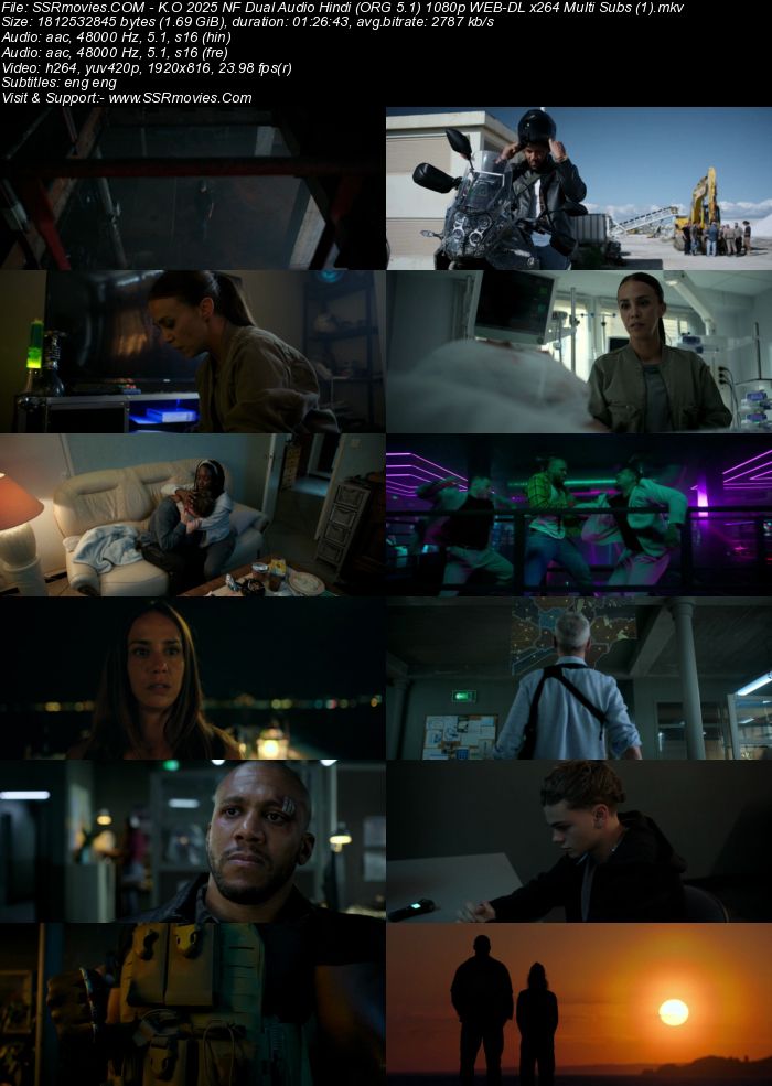 K.O. 2025 NF Dual Audio Hindi (ORG 5.1) 1080p 720p 480p WEB-DL x264 Multi Subs Full Movie Download