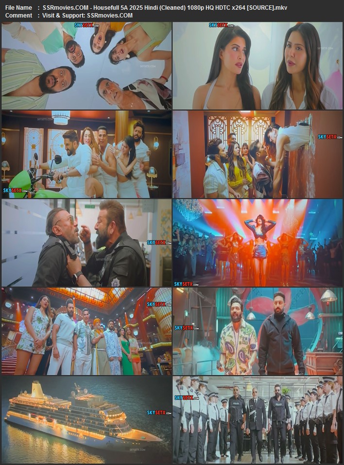 Housefull 5 (A) 2025 Hindi (Cleaned) 1080p 720p 480p HQ HDTC x264 HC-ESub Full Movie Download Housefull 5 (A) 2025 Hindi (Cleaned) 1080p 720p 480p HQ HDTC x264 HC-ESub Full Movie Download