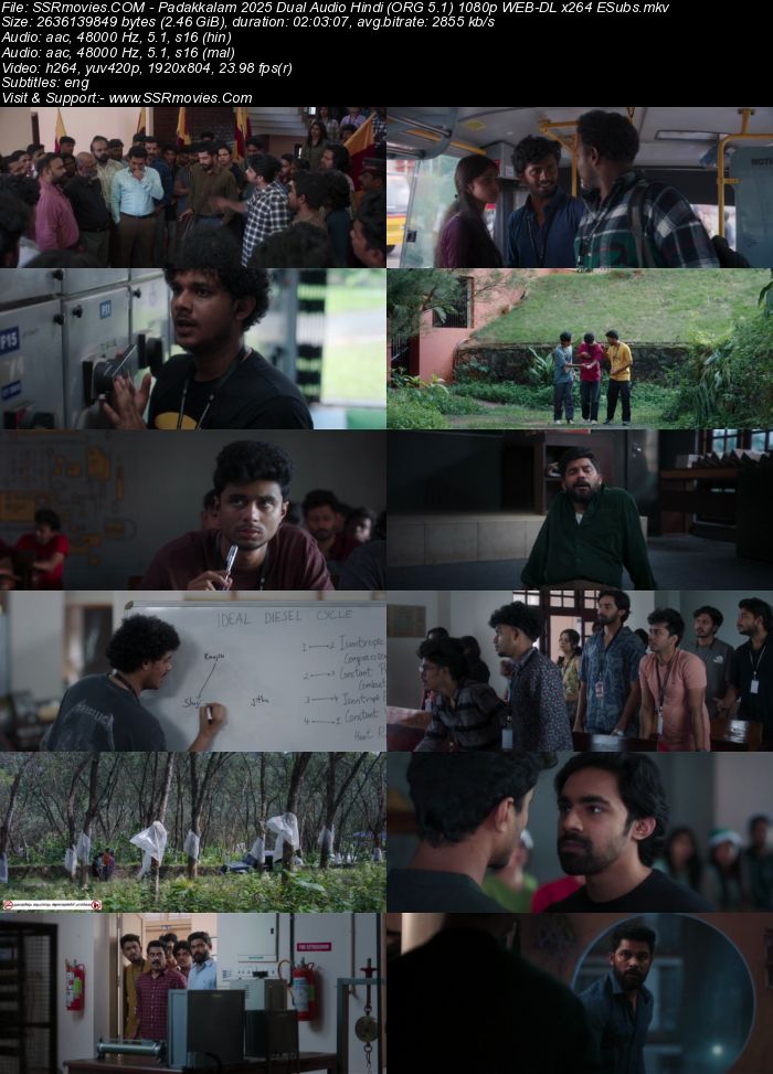 Padakkalam 2025 Dual Audio Hindi (ORG 5.1) 1080p 720p 480p WEB-DL x264 ESubs Full Movie Download