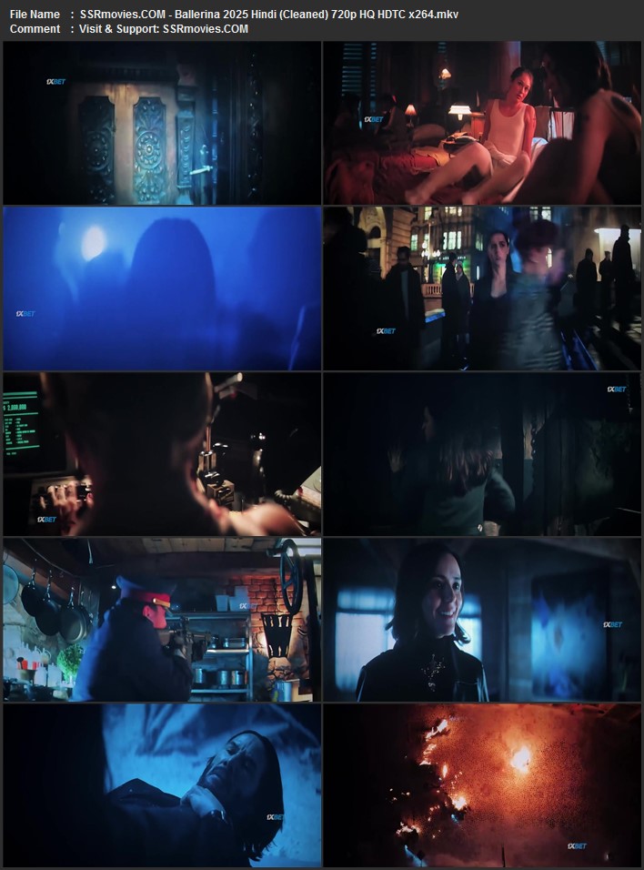 Ballerina 2025 Hindi (Cleaned) 1080p 720p 480p HQ HDTC x264 ESubs Full Movie Download