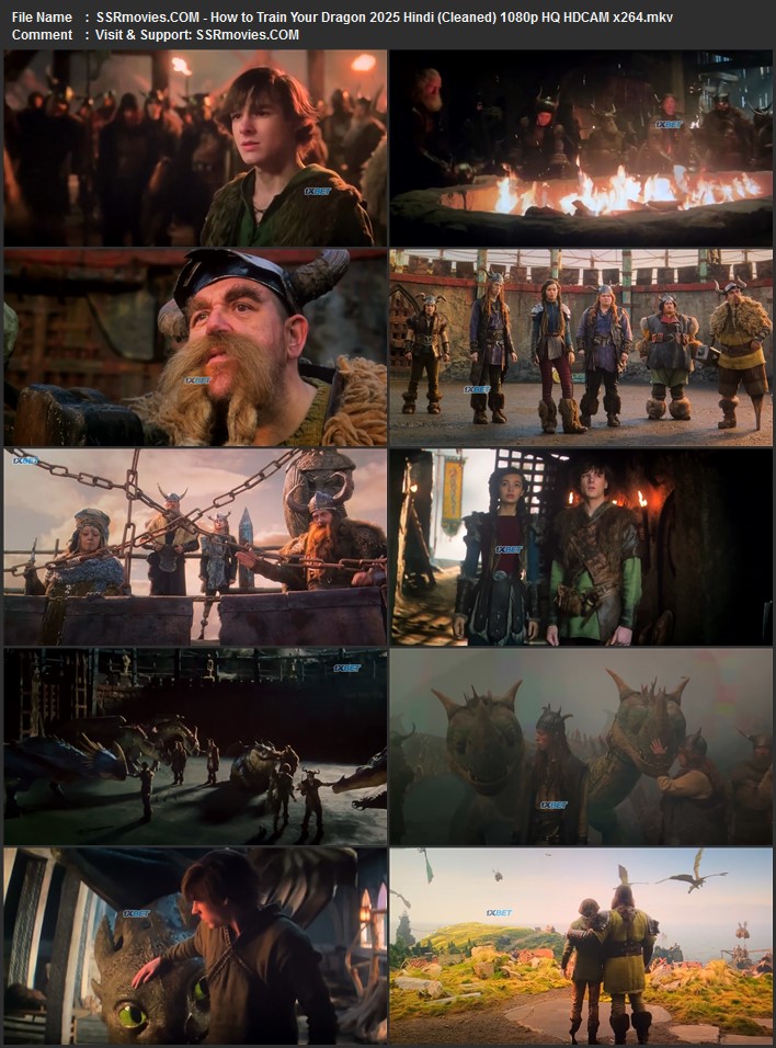 How to Train Your Dragon 2025 Hindi (Cleaned) 1080p 720p 480p HQ HDCAM x264 ESubs Full Movie Download