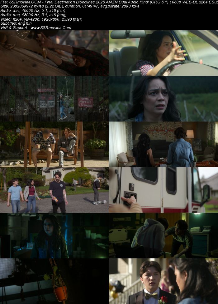 Final Destination: Bloodlines 2025 AMZN Dual Audio Hindi (ORG 5.1) True 4K 1080p 720p 480p WEB-DL x264 ESubs Full Movie Download