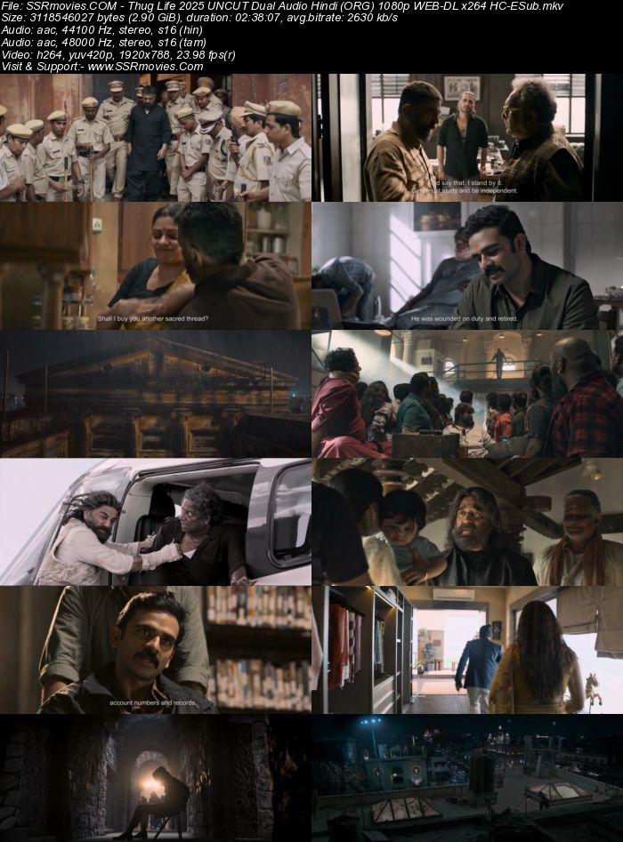 Thug Life 2025 Dual Audio Hindi (ORG) 1080p 720p 480p WEB-DL x264 ESubs Full Movie Download