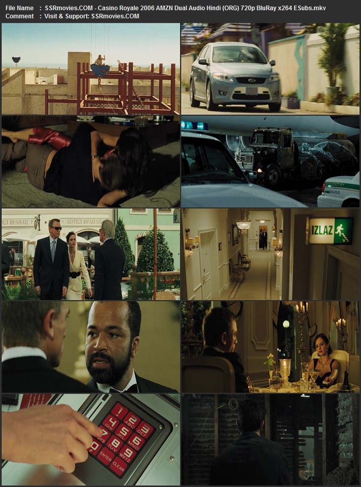 Casino Royale 2006 Dual Audio Hindi (ORG) 1080p 720p 480p BluRay x264 ESubs Full Movie Download