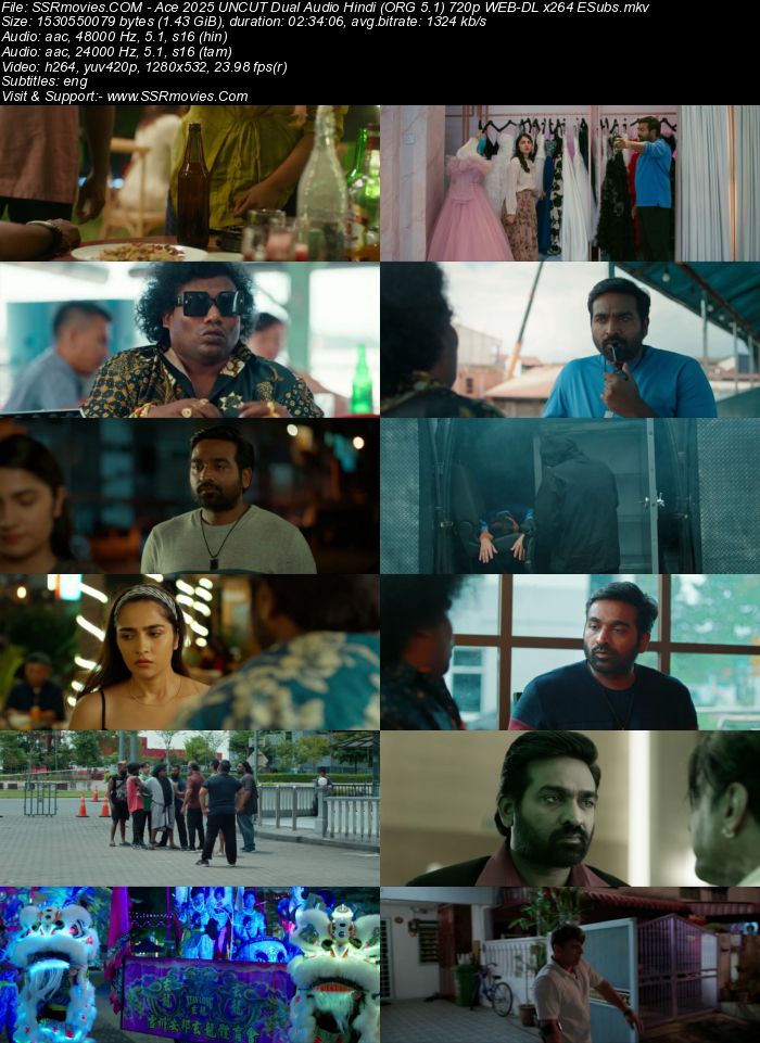 Ace 2025 UNCUT Dual Audio Hindi (ORG 5.1) True 4K 1080p 720p 480p WEB-DL x264 ESubs Full Movie Download