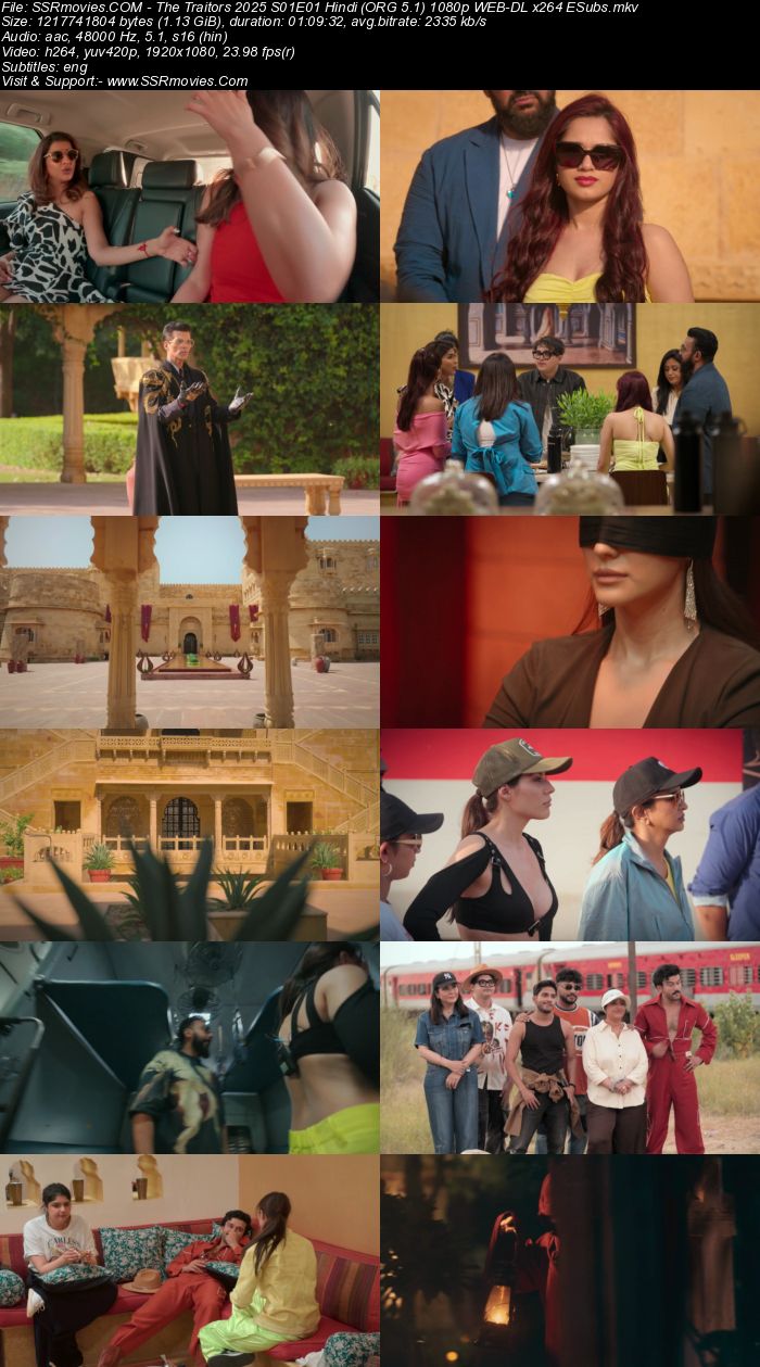 The Traitors 2025 S01 Hindi (ORG 5.1) 1080p 720p 480p WEB-DL x264 ESubs Download