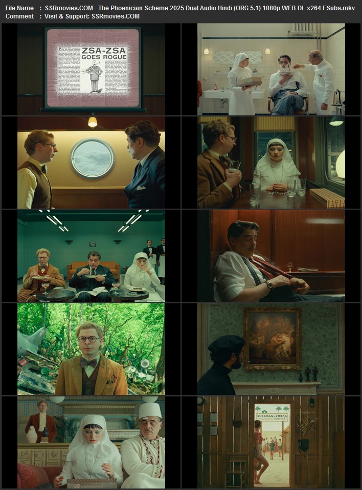 The Phoenician Scheme 2025 Dual Audio Hindi (ORG 5.1) 1080p 720p 480p WEB-DL x264 ESubs Full Movie Download