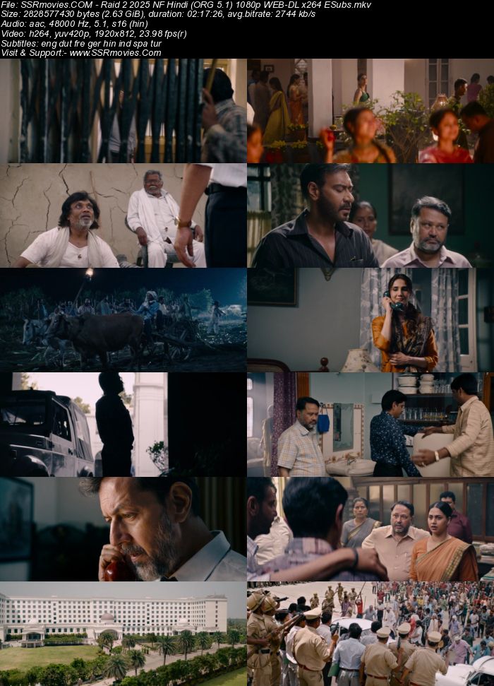 Raid 2 2025 NF Hindi (ORG 5.1) True 4K 1080p 720p 480p WEB-DL x264 Multi Subs Full Movie Download
