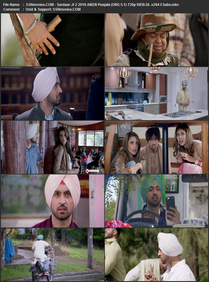 Sardaarji 2 2016 Punjabi 1080p 720p 480p WEB-DL x264 ESubs Full Movie Download
