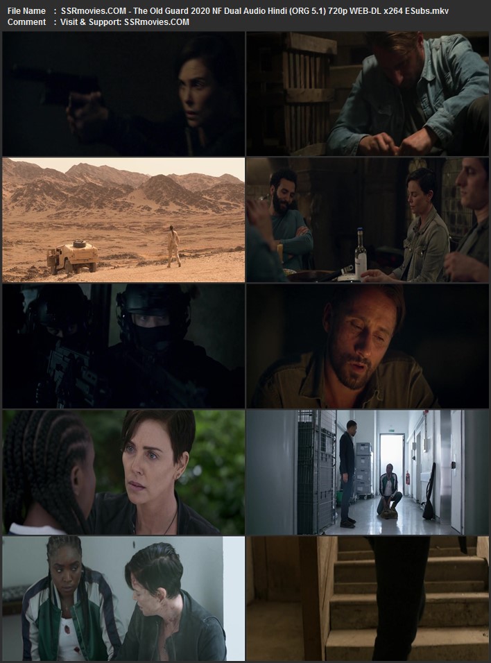 The Old Guard 2020 Dual Audio Hindi (ORG 5.1) 1080p 720p 480p WEB-DL x264 ESubs Full Movie Download
