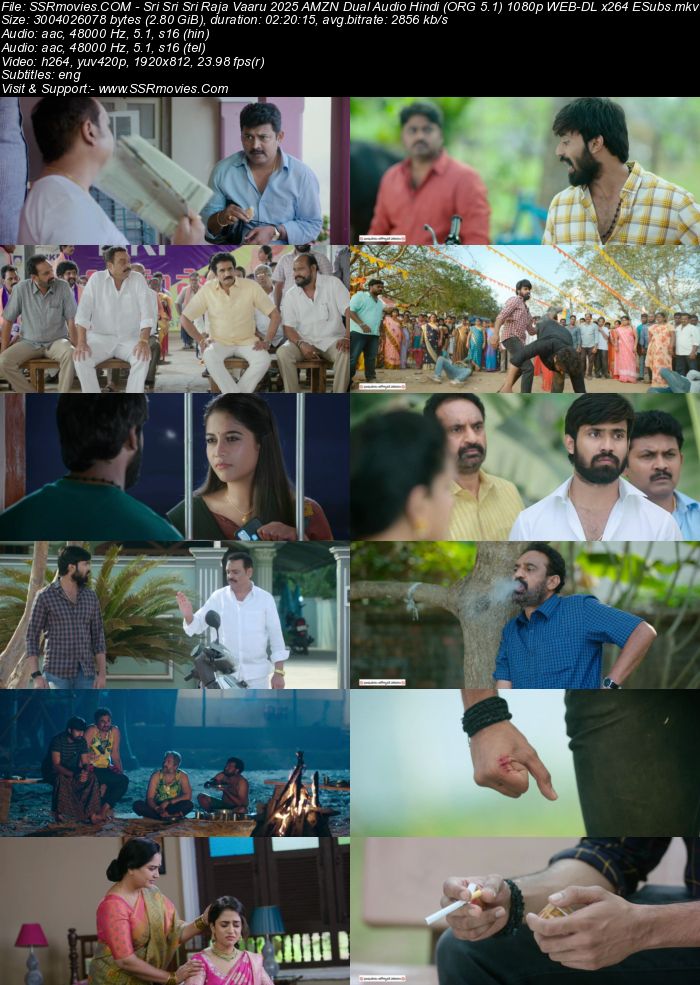 Sri Sri Sri Raja Vaaru 2025 AMZN Dual Audio Hindi (ORG 5.1) 1080p 720p 480p WEB-DL x264 ESubs Full Movie Download