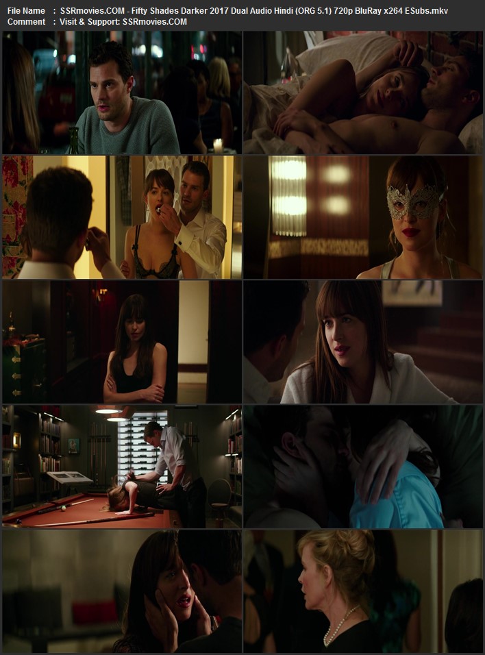 Fifty Shades Darker 2017 Dual Audio Hindi (ORG 5.1) 1080p 720p 480p BluRay x264 ESubs Full Movie Download