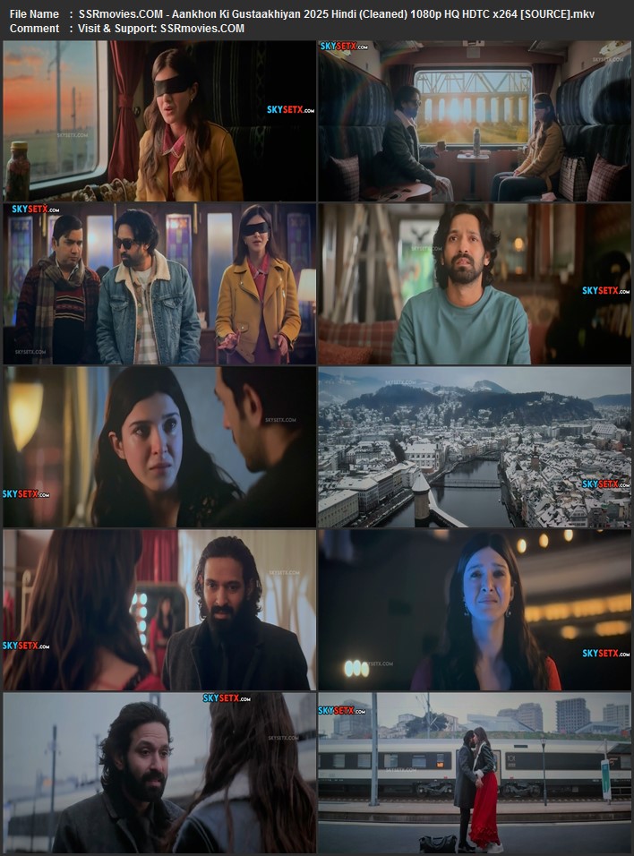 Aankhon Ki Gustaakhiyan 2025 Hindi (Cleaned) 1080p 720p 480p HQ HDTC x264 ESubs Full Movie Download