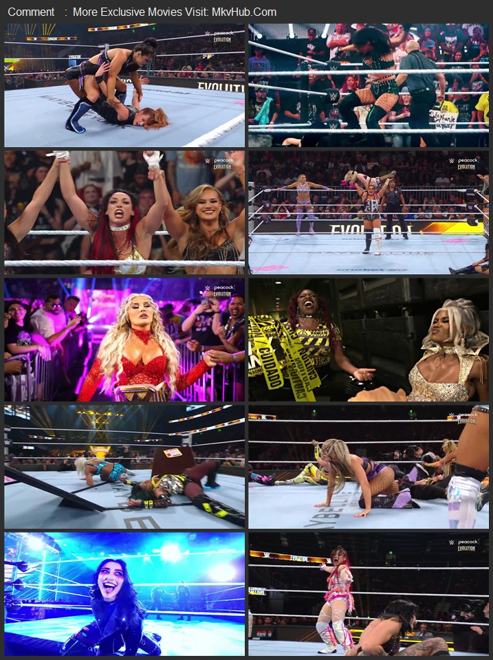 WWE Evolution 2025 English [ORG 5.1] PPV 720p 1080p WEBRip x264 ESubs Download