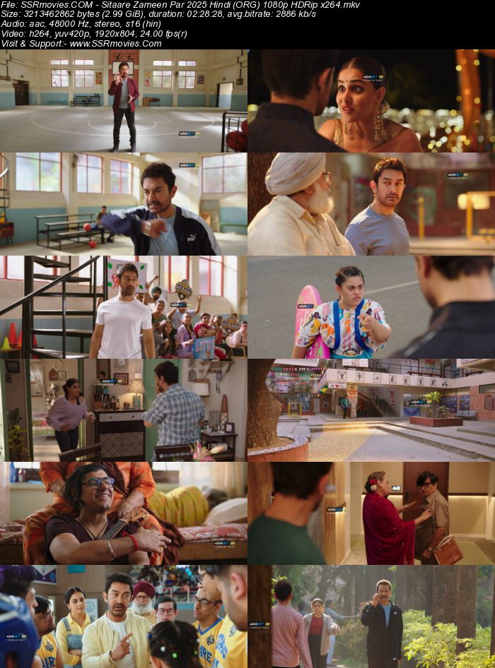 Sitaare Zameen Par 2025 Hindi (ORG) 1080p 720p 480p HDRip x264 ESubs Full Movie Download